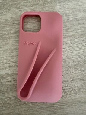 Rhode Lip Case iPhone 14 Pink Silicone Phone Case w Grip